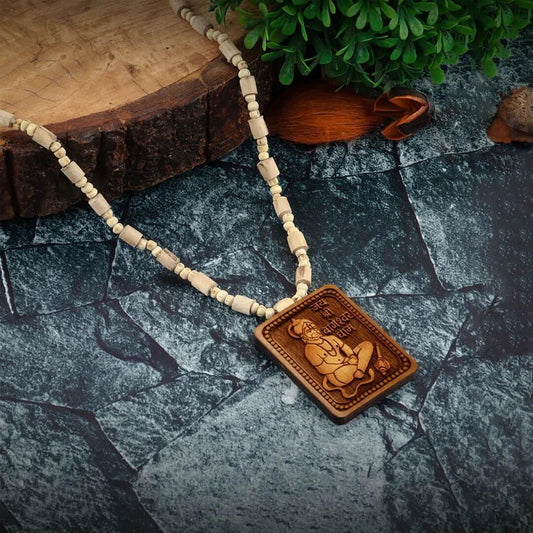 Tulsi Mala With Wooden Hanumanji Locket